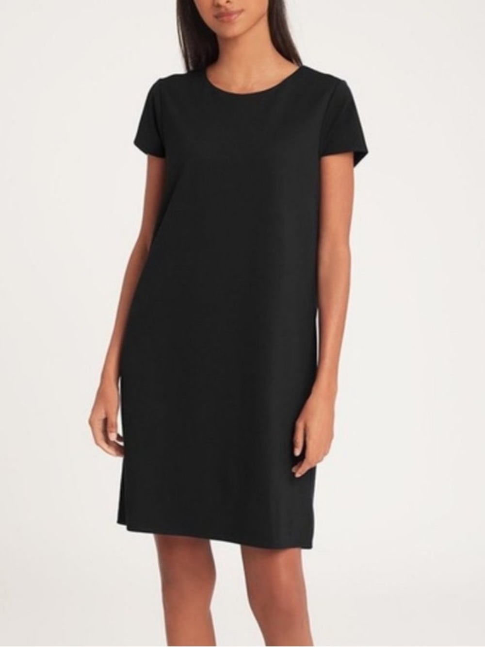 Cuyana Ponte Tee Dress in Black